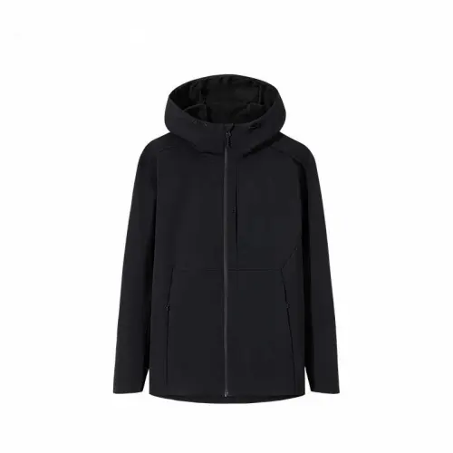 Anta Champion Outdoor Collection, Solid Color Zippers Hooded Comfortable And Breathable Fleece Lined Thermal Sports