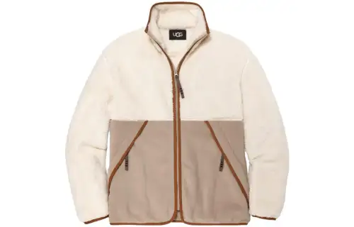 UGG Jackets Men's Cream Stand Collar Moderate Other