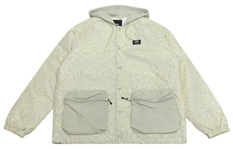 Vans Jackets Men's Light Beige Hooded (Non-detachable) Thickened