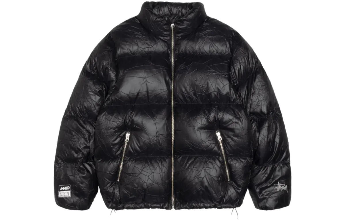 Stussy Wrinkled Nylon Down Puffer Jacket