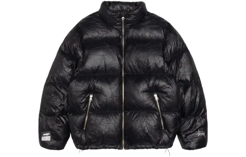 Stussy Wrinkled Nylon Down Puffer Jacket