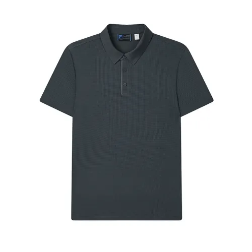 FILA Polo Shirt Men's Preppy Blue