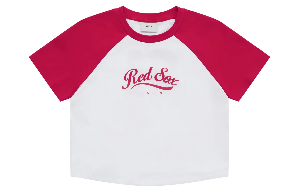 MLB Preppy Style Collection Boston Red Sox SS25 T-Shirt Women's Red