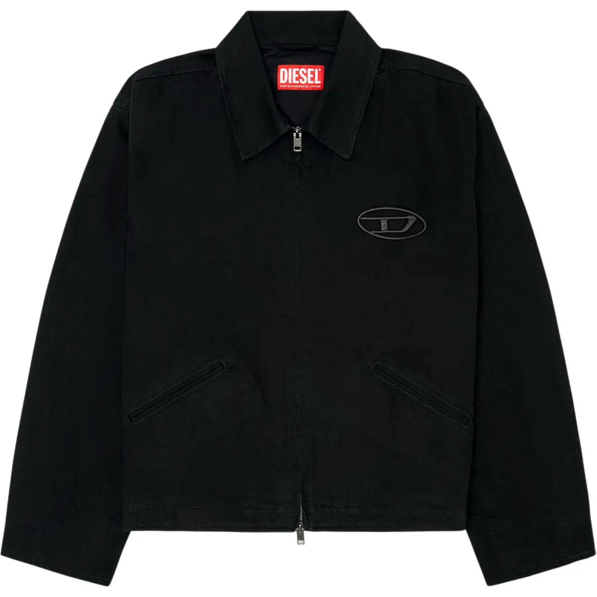 DIESEL J Taylor Bleach Logo Embroidered Jacket