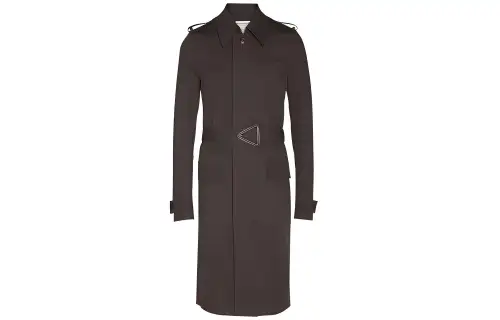 Bottega Veneta FW21 Trench Coat Men's Dark Chocolate