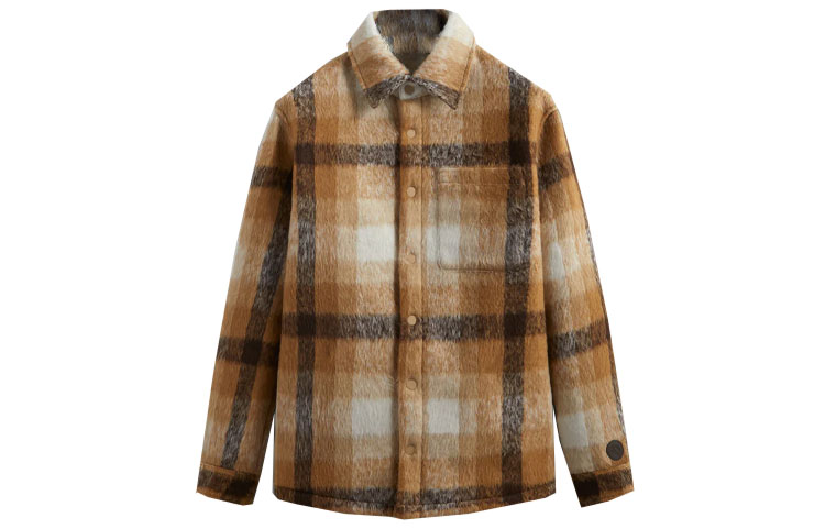 Рубашка-куртка KITH Check Sheridan Shirt Jacket (бежевая)