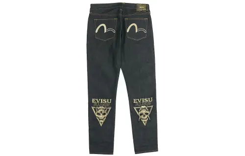 EVISU Jeans Men's Moderate Straight Fit Pants