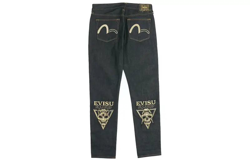 EVISU Jeans Men's Moderate Straight Fit Pants