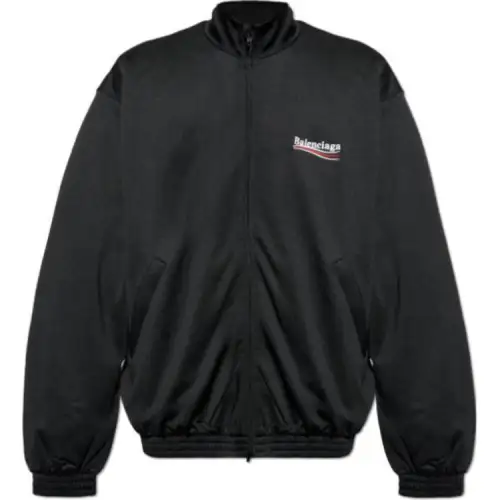 Balenciaga Logo Printed Zip-Up Jacket