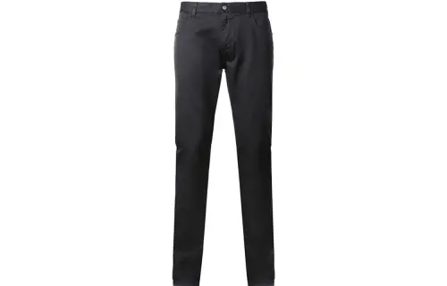 PRADA Jeans Men's Black Moderate Straight Fit Pants