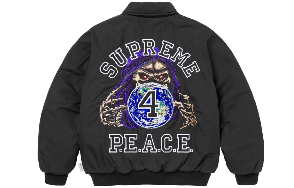 Supreme Peace Embroidered Work Jacket