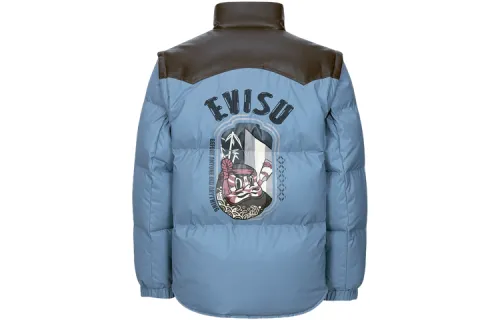 EVISU AW23 Coat Men's Dark Blue