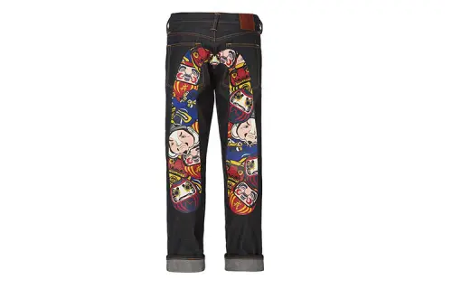 EVISU Jeans Men's Moderate Tapered Pants