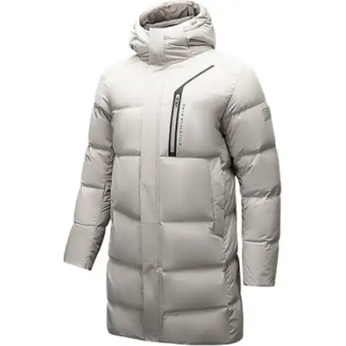 Anta Variety Training Collection Down Jacket Men's Light Chestnut Gray