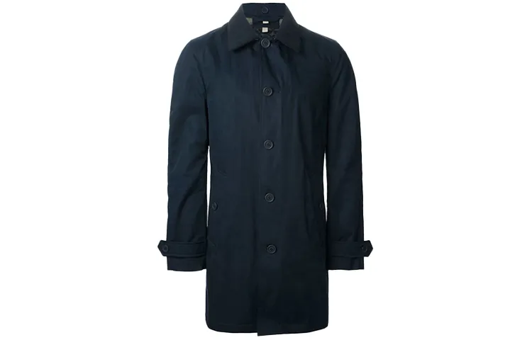 Burberry Trench Coat Men's Dark Blue