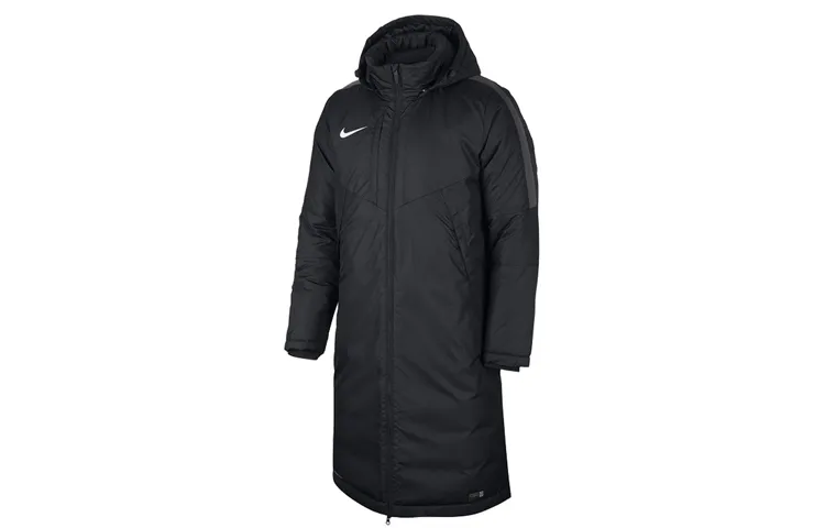 Nike Parka Coats Men's Black Hooded Moderate