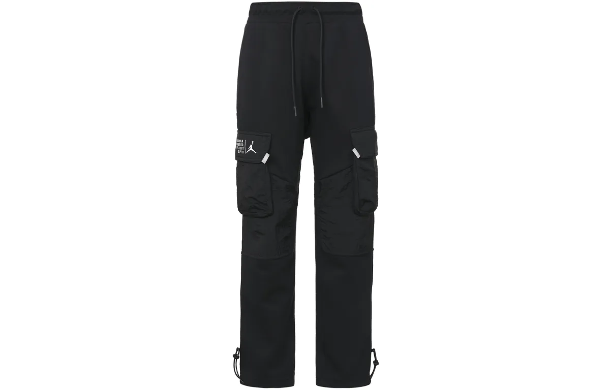 Jordan Cargo Pants Men's Black Moderate Straight Fit Pants