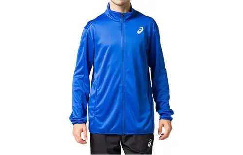 ASICS Jackets Men's Blue Stand Collar Moderate Other
