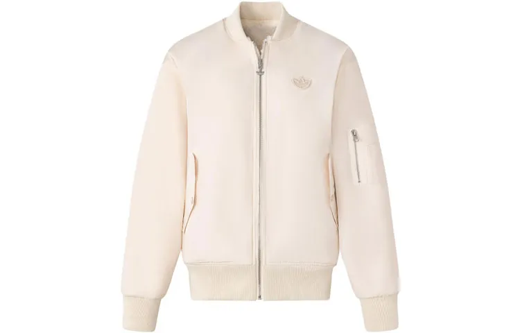 Adidas Originals BOMBER Reversible Fur Bomber Jacket Men's Wonder White