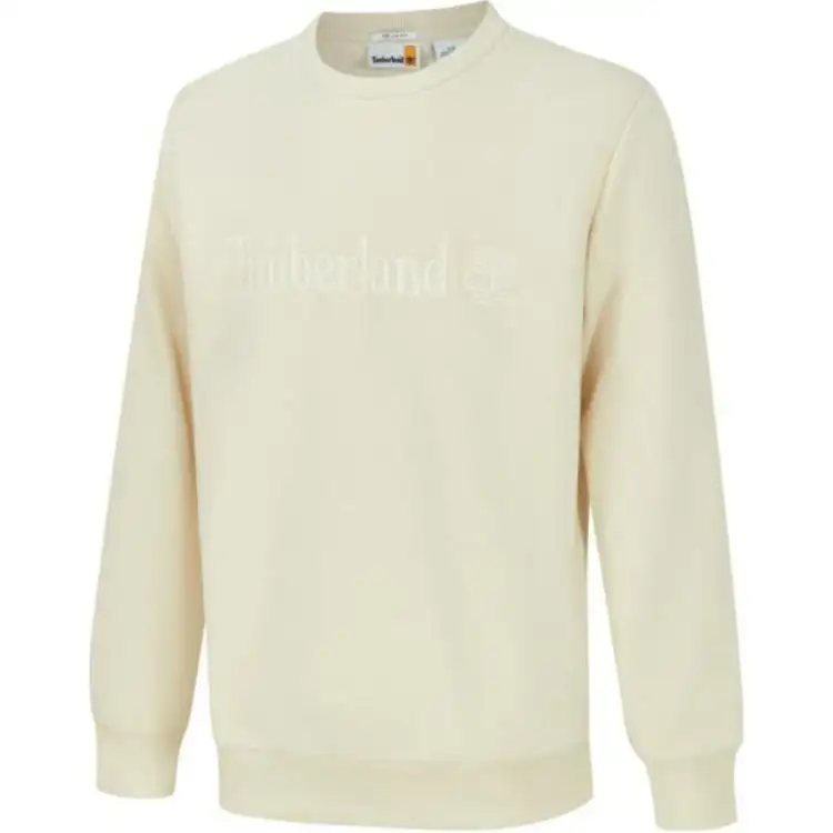 Timberland AF Embroidery Tonal Front Sweatshirt Men's Beige Yellow