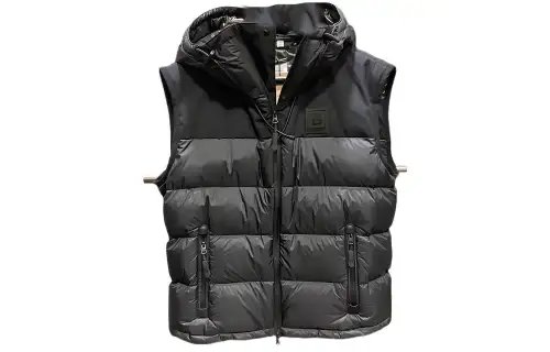Burberry Sleeveless Vest Down Jacket Men's Black