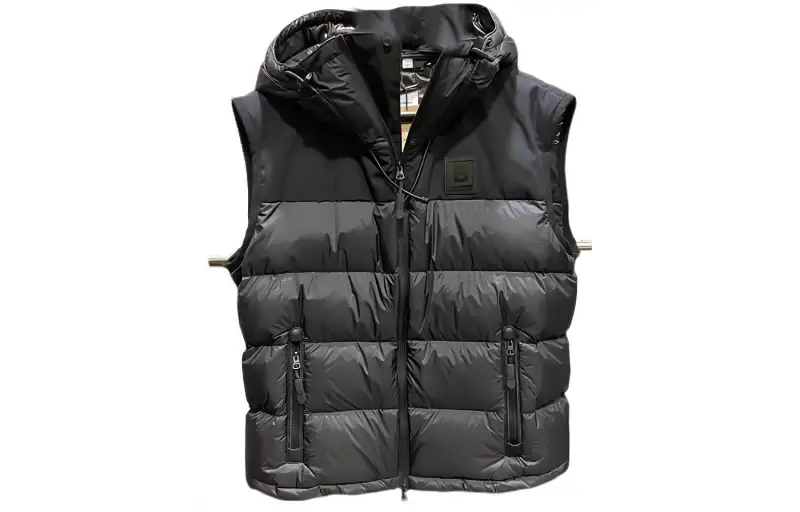 Burberry Sleeveless Vest Down Jacket Men's Black