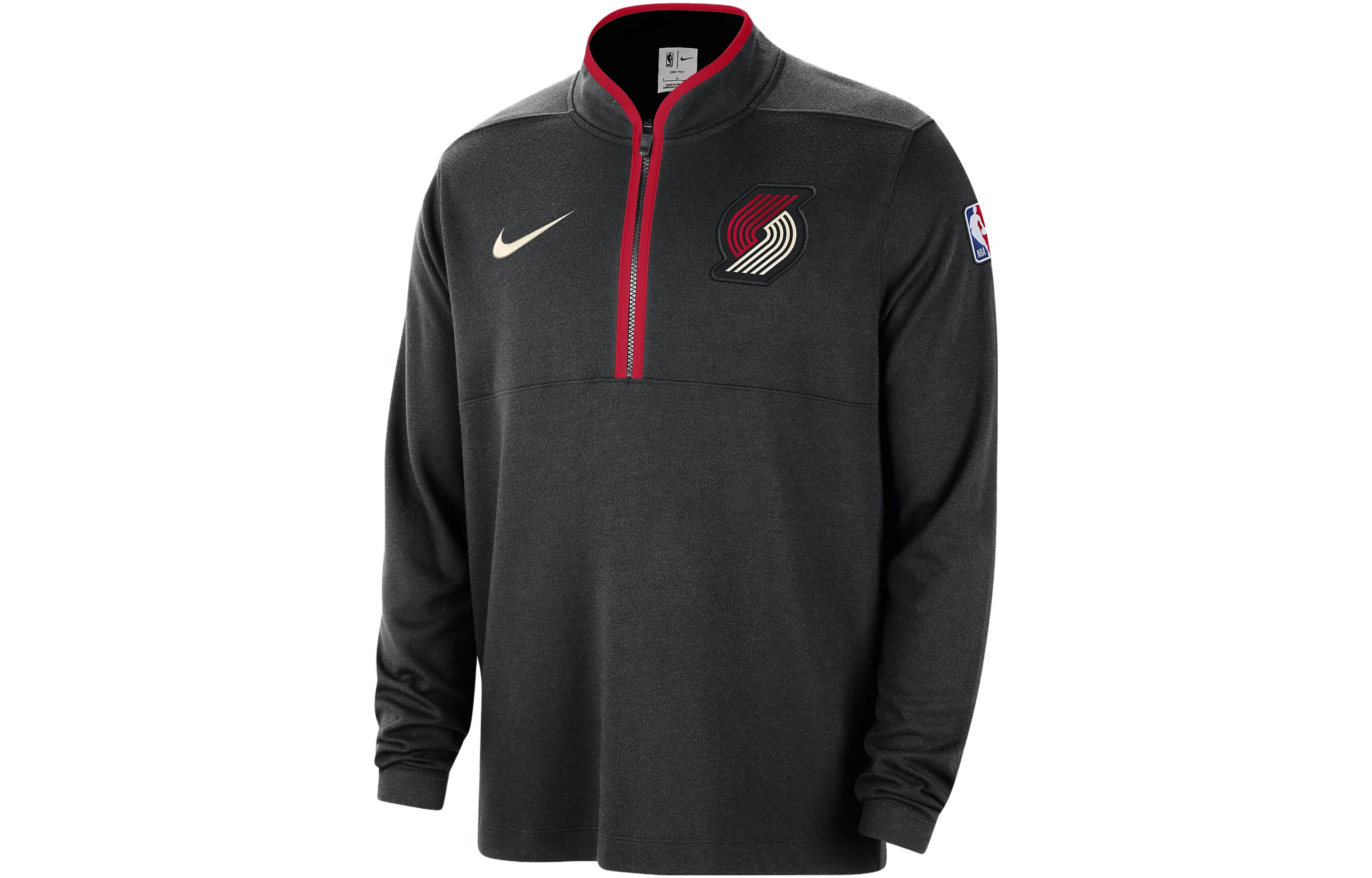 Nike Portland Trail Blazers 2023/24 City Edition Men's Nike Dri FIT Nba 1/2 Zip Long Sleeve Top