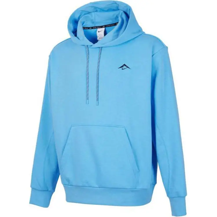 Nike Sweatshirts Men's Blue Hooded Moderate Straight Fit
