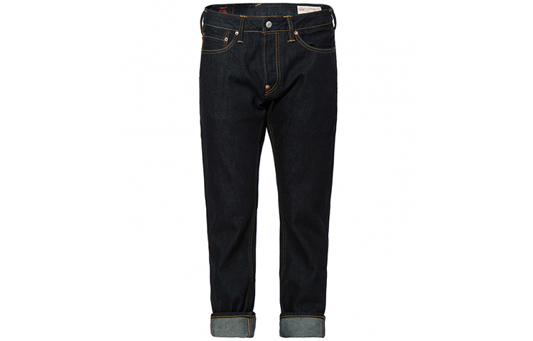 EVISU Slim Fit Pants Moderate Jeans Spring And Autumn Unisex Denim Blue