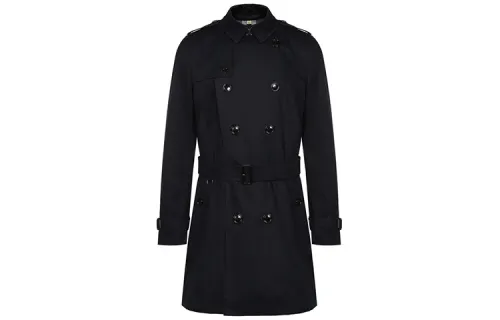 Burberry Trench Coat Men's Dark Blue