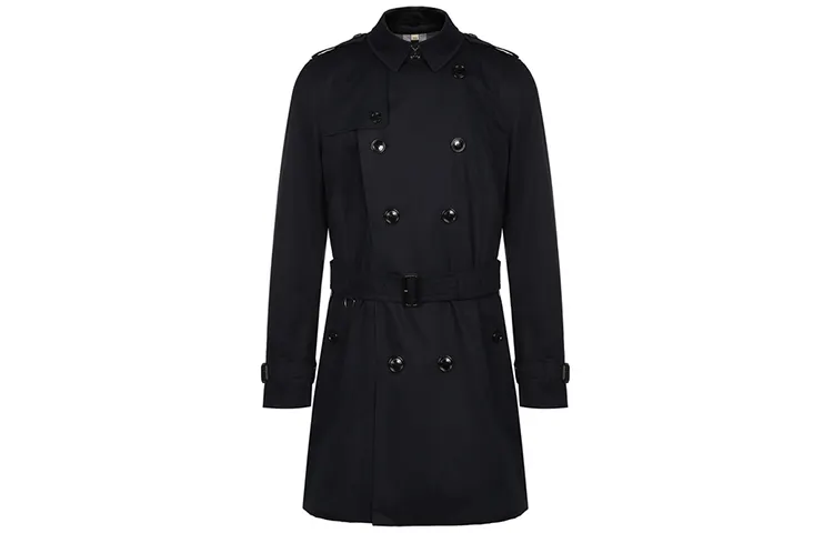 Burberry Trench Coat Men's Dark Blue