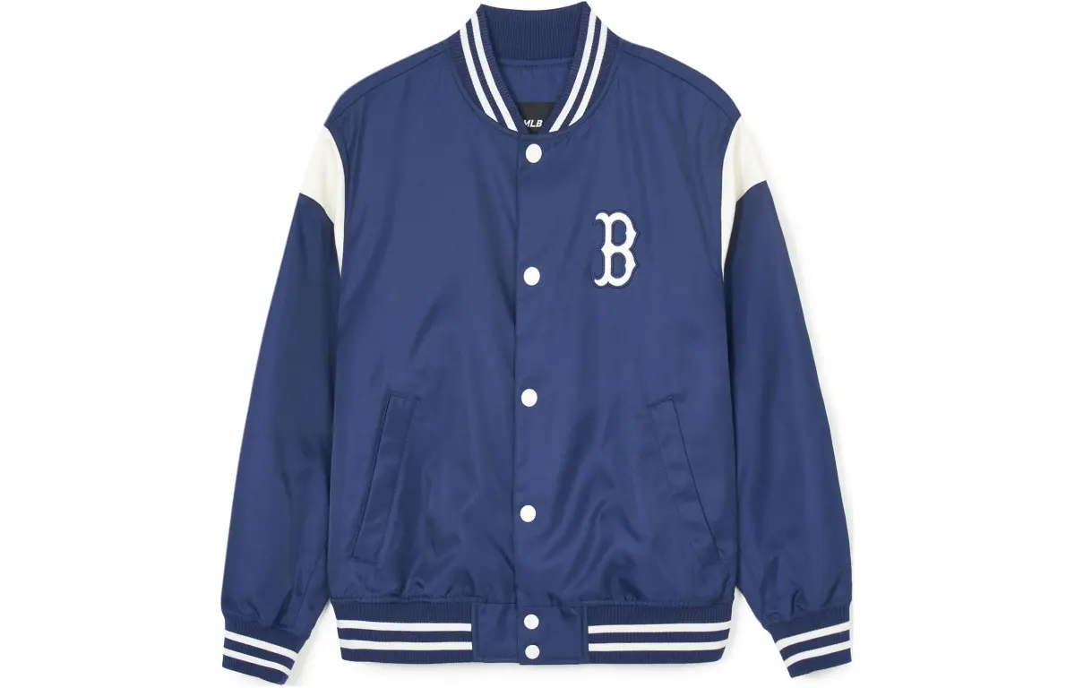 MLB SS24 Boston Red Sox Baseball Jacket Unisex Navy Blue