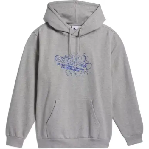 Adidas Originals Skateboarding Breakthrough Hoodie Sweatshirt Men's Gray