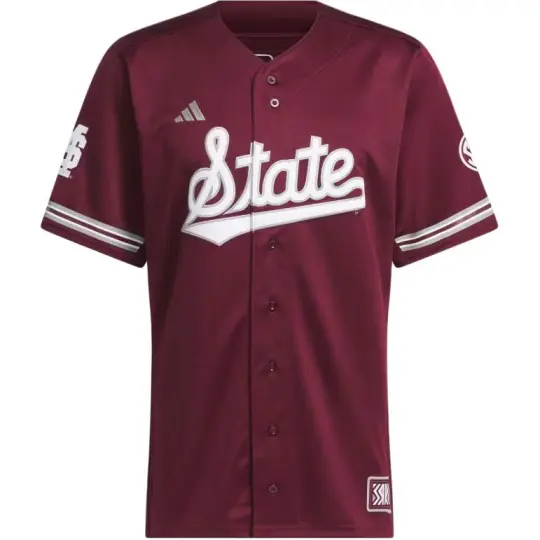 Adidas Mississippi State Reverse Retro Replica Baseball Jersey