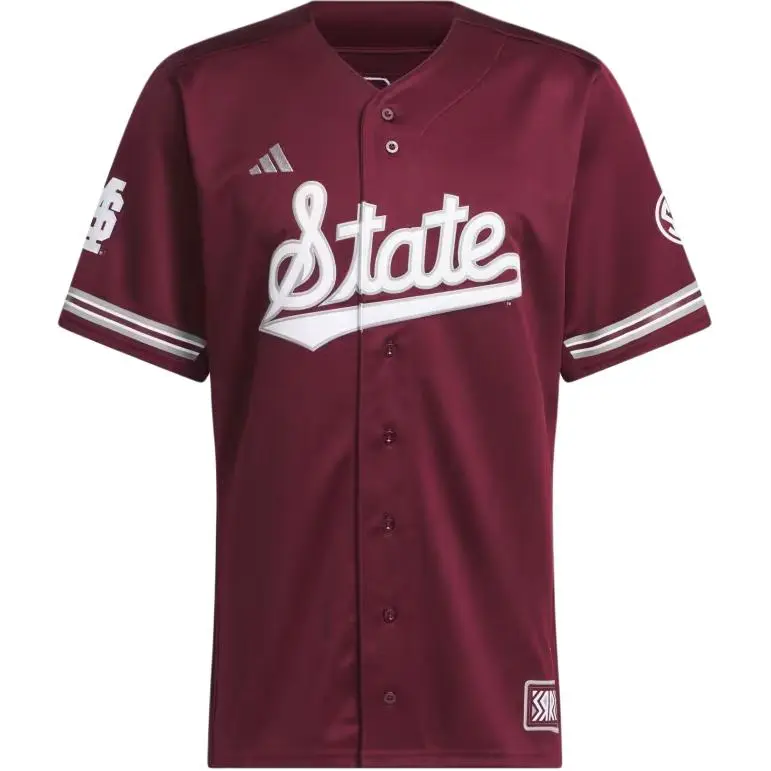 Adidas Mississippi State Reverse Retro Replica Baseball Jersey