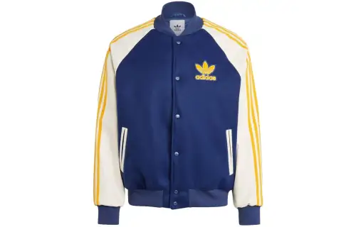 Adidas Originals SST Varsity Baseball Jacket Japan Version Men's Blue
