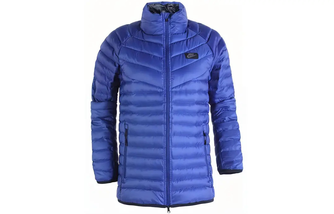 Nike Down Jackets Men's Blue Stand Collar Moderate Other