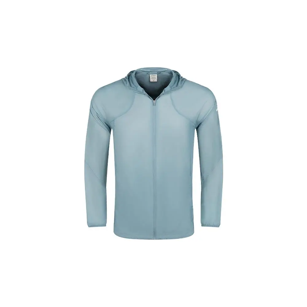 ASICS Jackets Men's Blue Hooded Moderate Other