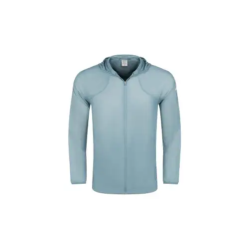ASICS Jackets Men's Blue Hooded Moderate Other