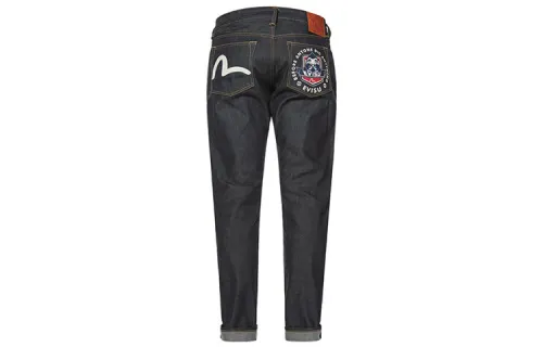 EVISU Tapered Pants Jeans Men's Denim Blue