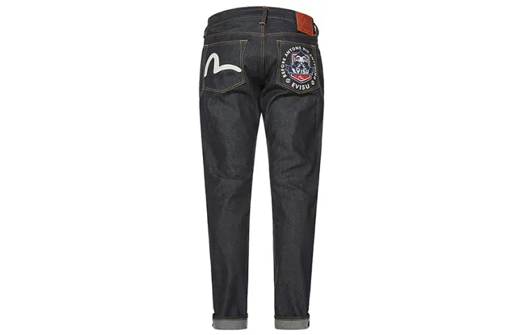 EVISU Tapered Pants Jeans Men's Denim Blue
