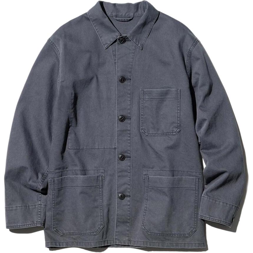 Мужская куртка UNIQLO (серо-голубая)