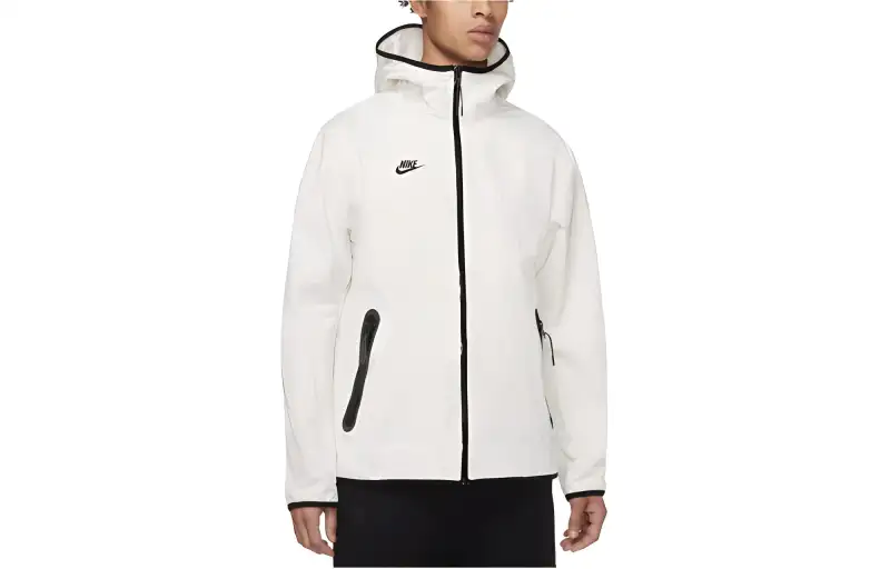 Nike Jackets Men's White Hooded Moderate Other