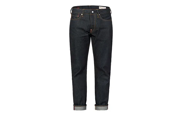 EVISU Jeans Men's Denim Blue Moderate Tapered Pants