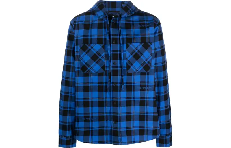 OFF-WHITE Checked Hooded Jacket
