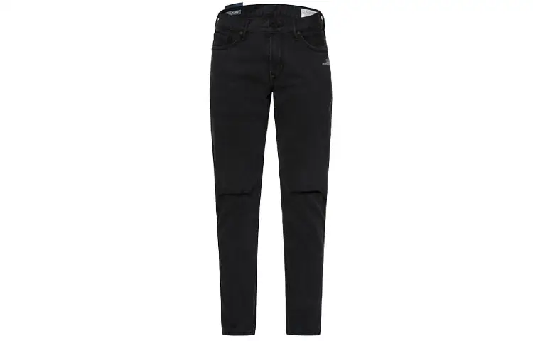 EVISU SS21 Slim Fit Pants Jeans Men's Black