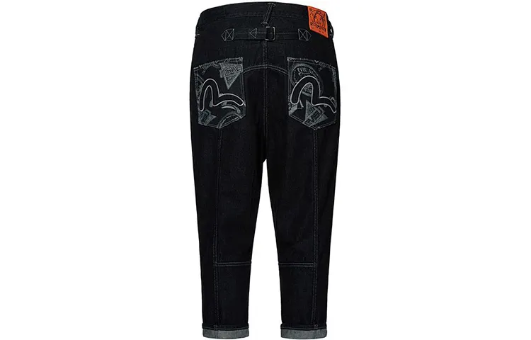 EVISU Jeans Men's Denim Blue Moderate Tapered Pants