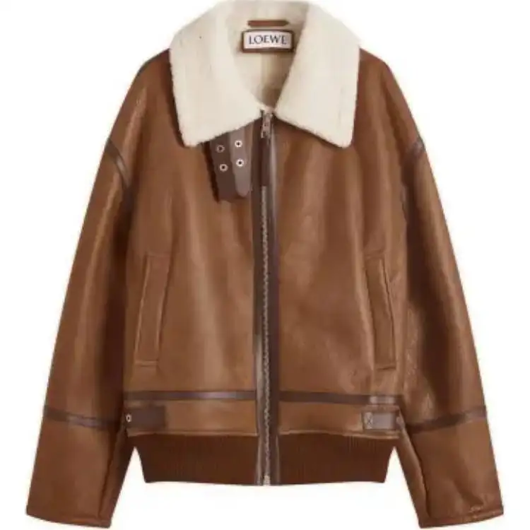 LOEWE Shearling Leather trimmed Jacket