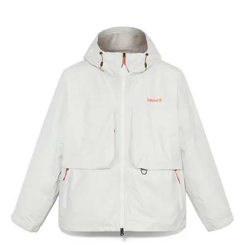 Timberland Outdoor Hiking Waterproof, Windproof, And Breathable Windbreaker Jacket Men's Ivory