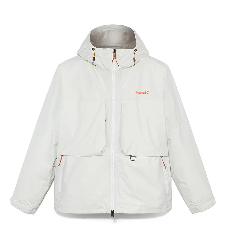 Timberland Outdoor Hiking Waterproof, Windproof, And Breathable Windbreaker Jacket Men's Ivory